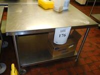 (4) ASST'D STAINLESS STEEL PREP TABLES (THAI CAFâ€¦ KITCHEN)