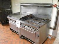 MONTAGUE 6 BURNER RANGE WITH GRIDDLE (THAI CAFâ€¦ KITCHEN)