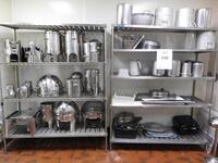 ASST'D STAINLESS STEEL FOOD AND DRINK WARMERS/DISPENSERS, POTS AND RACKS (THAI CAFâ€¦ KITCHEN)