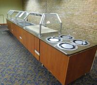 230" X 35" X 57" BUFFET STATION, REFRIGERATED, WARMING AND PLATE HOLDER (THAI CAFâ€¦ KITCHEN)