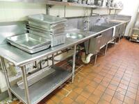 3 BAY STAINLESS STEEL SINK 243"X 31" X 60" (THAI CAFâ€¦ KITCHEN)