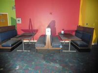 (4) SINGLE BACK BOOTHS (ARCADE ROOM)