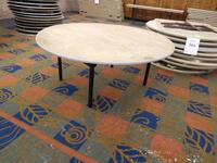 (8) 72" MITY-LITE ROUND BANQUET TABLES AND (4) WOOD 72" BANQUET TABLES (BANQUET ROOM)