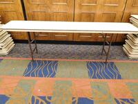 (14) 96" X 18" MITY-LITE RECTANGULAR BANQUET TABLES (BANQUET ROOM)