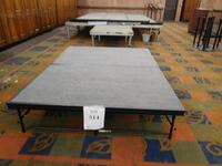 (LOT) ASST'D BANQUET ROOM EQUIPMENT, STAGING PLATFORMS, TENS BARRIERS, SCREENS, PODIUMS, STEP LADDER AND EISLES (BANQUET ROOM)