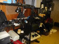 (LOT) ASST'D VIDEO AND AUDIO CABLES, SCREENS, PRINTER ETC. (NEXT TO BASEMENT LAUNDRY ROOM)