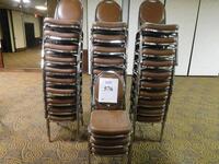 (33) SHELBY WILLIAMS STACKABLE BANQUET CHAIRS (BASEMENT BANQUET ROOM)