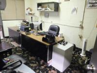 (LOT) ASST'D CHAIRS, CABINETS, COFFEE MAKERS, PAPER DISPENSERS, DESKS, RACKS ETC. (BASEMENT OFFICE)