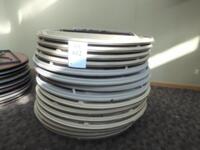 (14) 72" ROUND ASST'D PLASTIC BANQUET TABLES (WEDDING ROOM)