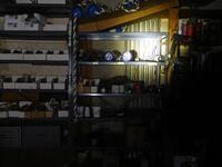 (LOT) CONTENTS OF ROOM, PIPES, FITTINGS, WELDING EQUIPMENT, FUSES, SENSORS, HOSES, BELTS, ELECTRICAL CONTROLER, BOLT, NUTS, KEY MACHINE, SAW, RACKS, LADDER ETC. (ROOMS 1ST FLOOR BASEMENT)