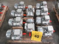 LOT (10) MOTEK ELECTRIC MOTORS, TYPE: EM 112MB-43, 3.7 KW, 60 HZ, 230 V, 19.7 A, 1690 RPM, 0.98 COS.