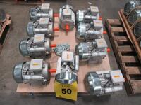 LOT (10) CEG ELECTRIC MOTORS, TYPE: MM112M4-STD, 3.7 KW, 5 HP. 60 HZ, 230 V, 19.8 A