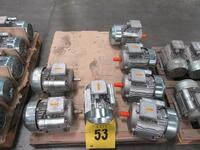 LOT (7) CEG ELECTRIC MOTORS, TYPE: MM112M4-STD, 3.7 KW, 5 HP. 60 HZ, 230 V, 19.8 A