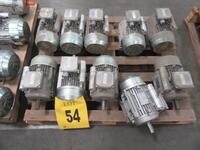 LOT (10) CEG ELECTRIC MOTORS, TYPE: MM100LB4-OML, 2.2 KW, 3 HP, 60 HZ, 230 V, 13.5 A