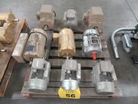 LOT (9) ASST'D 3HP AND 5HP MOTORS