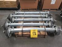 LOT (4) UFP TRAILER AXLES, 150-AXLE/69.5 HF/52 FR/ 6K