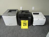 LOT (3) PRINTERS, LEXMARK T652DN, HP 400 COLOR, HP PRO 400 MFP