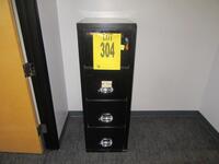 FIREKING 25 4 DRAWER FILE CABINET, (WITH KEY)