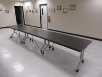 LOT (3) 5'FT X 30" OFFICE TILT TABLE WITH AC POWER