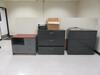 LOT ASST'D FURNITURE, (2) DESK, CREDENZA, (3) METAL 3 DRAWER LATERAL FILES, BOOK CASE, COMBINATION FILE AND CHAIR - 2