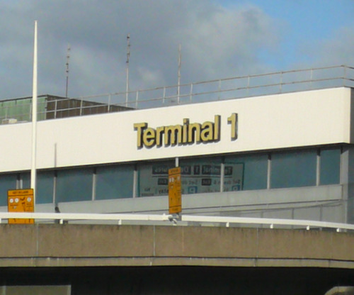 Heathrow Terminal 1 sign