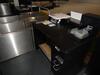 A pair of check in desks with Avery Weigh-Tronix scales 2KG-150KG. D 900mm, W 1250mm, H 1160mm. Weigh belt 900mm by 750mm. Feeder belt 1330mm by 750mm. Each desk complete with display screen and bracket. Desks consist of three drawers, digital display and - 4