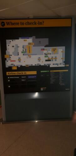 Terminal 1 Check in Map
