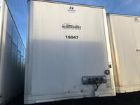 2016 Hyundai Dry Van Trailer, 53ft x 102in, with Hendrickson Air Ride suspension and swing doors, 295/75R 22.5 Tires, Model VC2530152-AJS, S/N 3H3V532
