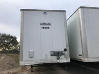 2016 Hyundai Dry Van Trailer, 53ft x 102in, with Hendrickson Air Ride suspension and swing doors, 295/75R 22.5 Tires, Model VC2530152-AJS, S/N 3H3V532