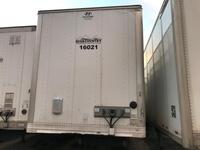 2016 Hyundai Dry Van Trailer, 53ft x 102in, with Hendrickson Air Ride suspension and swing doors, 295/75R 22.5 Tires, Model VC2530152-AJS, S/N 3H3V532