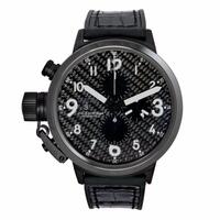 U-Boat Men's Flightdeck Auto Chron Black Alligator & Rubber Silver-Tone Hand - UBOAT-7118 - New, With Box, Booklet Included