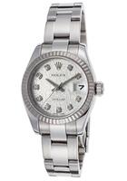 Rolex Women's Pre-Owned Oyster Datejust Diamond Auto SS Silver-Tone Dial SS - ROLEX-179174-PO - Previosly Owned, With Box, No Papers