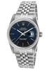 Rolex Men's Pre-Owned Datejust Automatic Stainless Steel Blue Dial - ROLEX-16220-3-PO - Previosly Owned, With Box, Booklet Included