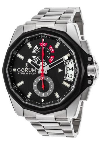 Corum Men's Admiral's Cup AC-One Auto Chrono Titanium Black Dial - CORUM-040-101-04-V200-AN10-SD - New, With Box, Manual Included