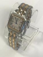 CARTIER RECTANGULAR QUARTZ OR ET ACIER WOMEN'S WATCH - New, With Box, No Papers