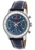 Breitling Men's Ltd Ed Montbrillant Auto Chrono Blue Gen Crocodile & Dial - BREITLING-AB0130C5-C894LS - New, With Box, No Papers