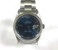 Rolex 16220 Mens Datejust SS/Blue - Year 1991 - Previosly Owned, No Box, No Papers