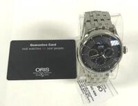 ORIS AUTOMATIC ARTELIER COMPLICATION MOON PHASE WATCH, FRONT SAPPHIRE CRYSTAL, 3 BAR, STAINLESS STEEL BAND, MODEL: 7592, S/N 32-57450 - Store Display, With Box, Manual & Registration Card Included