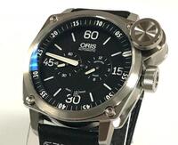 ORIS AUTOMATIC ORIS BC4 WATCH, STAINLESS STEEL CASE, FRONT SAPPHIRE CRYSTAL, 100M WATER RESISTANT, BLACK DIAL, LEATHER STRAP, MODEL: 7632-41, S/N 29-0 - Store Display, With Box, Registration Card Included, No Manual