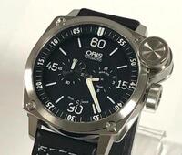 ORIS AUTOMATIC ORIS BC4 WATCH, STAINLESS STEEL CASE, FRONT SAPPHIRE CRYSTAL, 100M WATER RESISTANT, BLACK DIAL, LEATHER STRAP, MODEL: 7632-41, S/N 29-1 - Store Display, No Box, No Papers