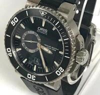 ORIS AUTOMATIC WATCH, SAPPHIRE CRYSTAL, TITANIUM CASE, 500M WATER RESISTANT, RUBBER STRAP, MODEL: 7664, S/N 31-77350 - Previosly Owned, No Box, No Papers