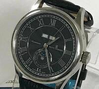 REVUE THOMMEN AUTOMATIC WATCH, STAINLESS STEEL CASE, 3 ATM, FRONT SAPPHIRE CRYSTAL, LEATHER STRAP - Store Display, No Box, No Papers