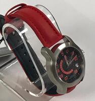 ANGULAR MOMENTUM IIIUM/IV GMT WATCH WITH RED STRAP - Store Display, No Box, No Papers