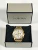 BULOVA PRECISIONIST CHRONOGRAPH WATCH, WHITE DIAL, YELLOW GOLD STEEL BAND, MODEL: 97B139 - Store Display, With Box, Manual Included - 2