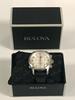 BULOVA PRECISIONIST CHRONOGRAPH WATCH, WHITE DIAL, LEATHER STRAP, MODEL: 96B182 - Store Display, With Box, Manual Included - 2