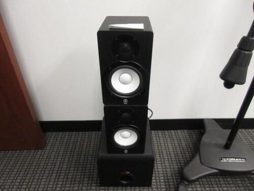 LOT (2) YAMAHA POWERED MONITOR SPEAKERS, MODEL: HS50M, (1) KLIPSCH PROMEDIA 2.1 SPEAKER