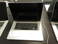 15.4" MACBOOK PRO/2.2GHZ/16GB/256GB FLASH S/N C02P3435G3QC, MODEL: A1398, NO AC