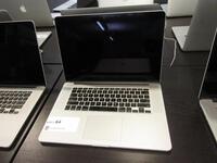 15.4" MACBOOK PRO/2.2GHZ/16GB/256GB FLASH S/N C02NKBNHG3QC, MODEL: A1398, NO AC