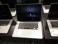 15.4" MACBOOK PRO/2.2GHZ/16GB/256GB FLASH S/N C02NV5KAG3QC, MODEL: A1398, NO AC