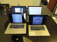 LOT (9) 15.4" MACBOOK PRO'S, S/N: C02NW7H5G3QC, S/N C02QDE31G8WN, S/N C02K5AKSFFT0, S/N C02NKDRFG3QC, S/N C02P489FG3QC, S/N C02NH85CG3QD, S/N C02KL0GM